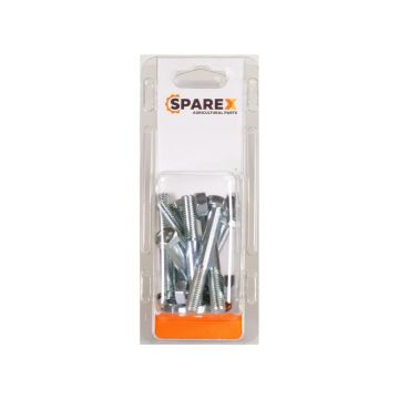 Agripak 10 stuks Bout en moer, M8x60mm