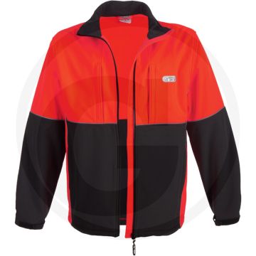 Bosbouw softshell jas - fel oranje / antraciet - kledingmaat eu: 46/48 (s)