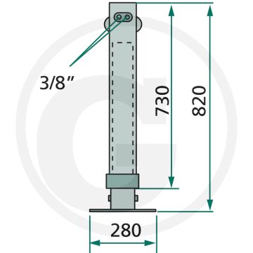 SIMOL Steunpoot, hydraulisch
