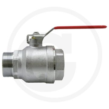 Vanne à bille en laiton 1" - 74 mm - 25 bars