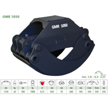 Hout klem GMR 1050