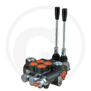 Vanne monobloc P80 2x DW (A-B fermé / retour par ressort)