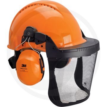 Peltor hoofdbescherming combinatie - oranje, isolatiewaarde 28 db