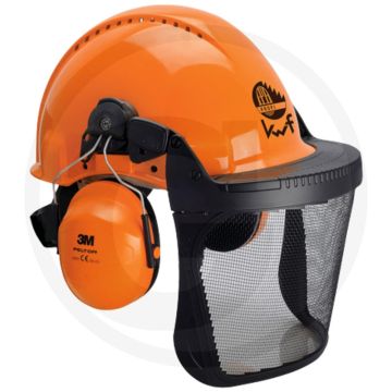 Peltor hoofdbescherming combinatie - roestvrijstalen netvizier (v5c)