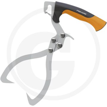 Fiskars fiskars hand tongs woodxpert™ pour soulever et transporter des troncs d'arbres.