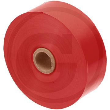 Markeringsband rood 100m x 30mm polyethyleen omschrijving: extra brede band voor oogstmachines