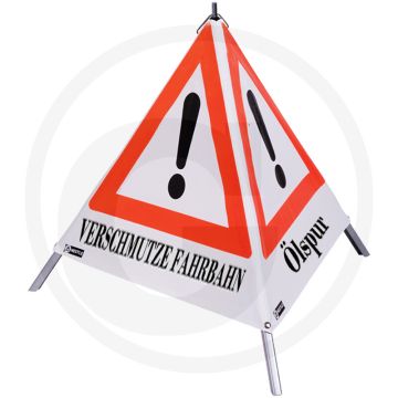 Nestle waarschuwingspiramide - 70 cm, duits, vuil wegdek