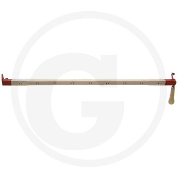 Baguette de mesure avec marqueur mobile - 30 x 30 mm, hêtre broyé
