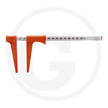 Bahco schuifmaat - meetbereik: 320 mm, aluminium profiel, maatverdeling in cm, kunststof kop en mondstuk, oranje