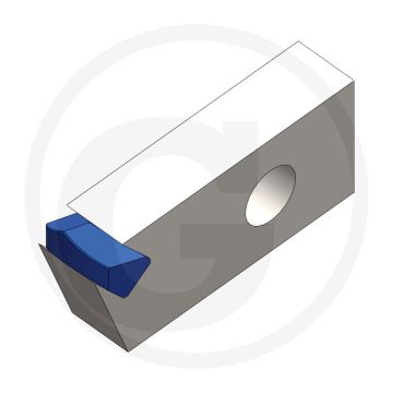 Endurance carbide aanlastand 1 tips, midden, lichte hm-coating, 1 mm
