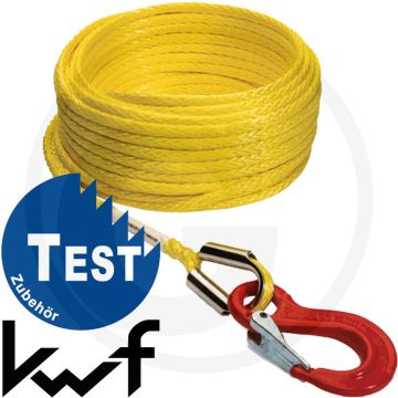 Novoleen liertouw met sterke veiligheidshaak - 14mm Ø, 60m lengte, 15,5t breukbelasting