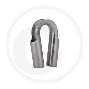 Rohrkausche edelstahl voor kabel-Ø 6mm