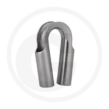 Rohrkausche edelstahl voor kabel-Ø 8mm