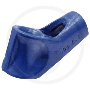 Schuine staaldraadhaak met 28 mm stalen kop - belastbaar tot 500 kg
