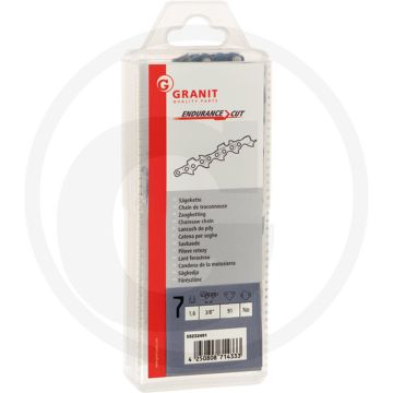 Endurance cut zaagketting haakse zaagtand - 3/8' steek, 1,6mm dikte, 91 aandrijfschakels