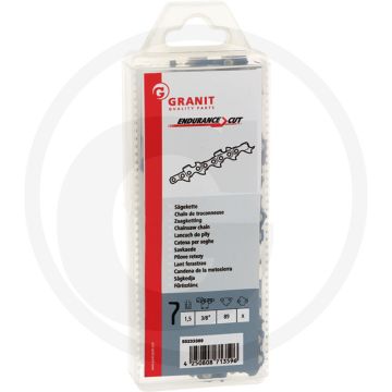 Endurance cut zaagketting ronde zaagtand - 3/8' steek, 1,5mm verbindingsschakeldikte, 89 aandrijfschakels, veiligheidsaandrijfschakel