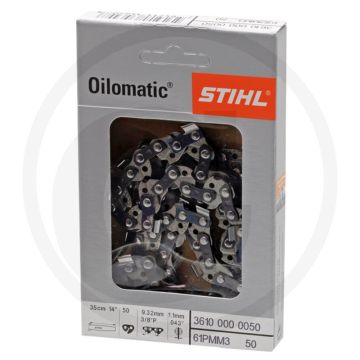 Stihl zaagketting ronde zaagtand - steek: 3/8' lopro, 1,1mm, 50 schakels, veiligheidsschakel
