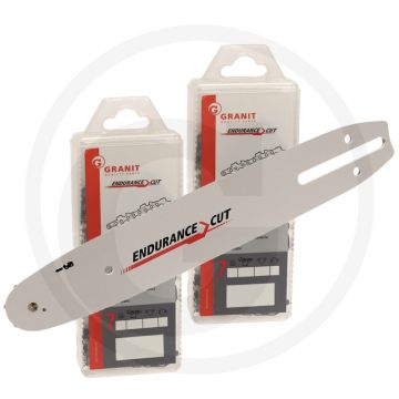 Endurance cut zaagketting + zaagblad 2+1 haakse zaagtand 45 cm lengte