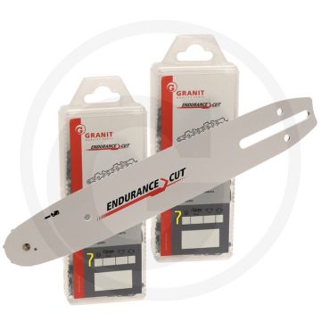 Endurance cut zaagketting + zaagblad 2+1 ronde zaagtand - lengte 30 cm