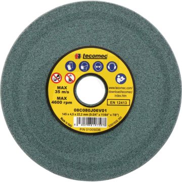 Tecomec slijpschijf voor kettingslijper - passend voor steek: .325", 3/8" - buiten-Ø: 145mm