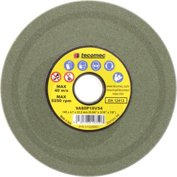 Tecomec slijpschijf voor kettingslijper - passend voor steek: 3/8" & .404"