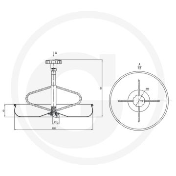 Ferkelschale mit spannhaken Ø 240mm 2 ltr. inhalt
