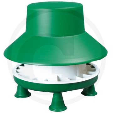 Voerautomaat voor pluimvee 6 kg met deksel (zonder regenkap), voor gebruik binnenshuis - hoogwaardig kunststof, eenvoudig te reinigen