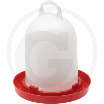Vogeldrinkbak bajonetsluting kunststof, 5,5 liter - origineel stükerjürgen voor kuikens en kippen op de grond met automatische watertoevoer
