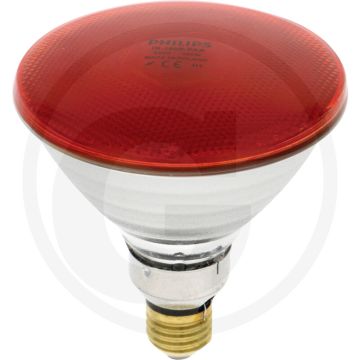 Horizont infrarotlampe 100 w rot - hartglas für robuste bauweise