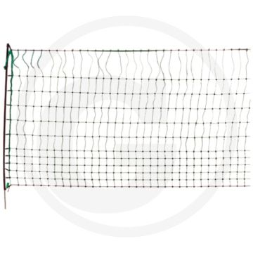 Net voor pluimvee met dubbele punt - hoogte 112 cm