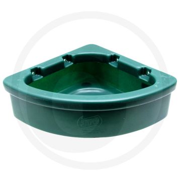 Hoek-voerbak 20 liter - 4-gat wandmontage, 660x419x190 mm