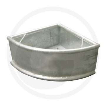 Bol d'alimentation triangle - version lourde, galvanisé à chaud, forme extrêmement stable, longue durée de vie avec bouchon de vidange