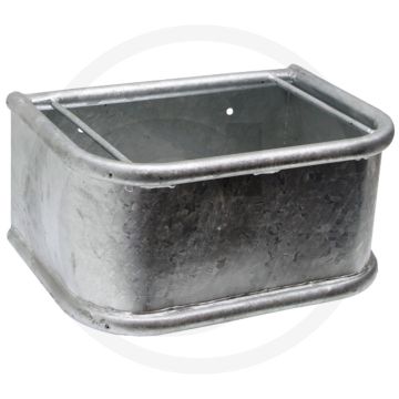 Abreuvoir rectangulaire - robuste, galvanisé à chaud, très durable, dimensions 450 x 340 x 230