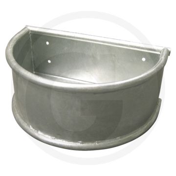 Bol d'alimentation rond - version lourde, galvanisé à chaud, forme très stable, avec renforts et bouchon de vidange