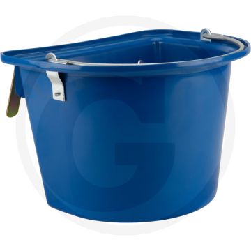 Horizont turnierfuttertrog blau, mit griff und haken - 50 liter fassungsvermögen