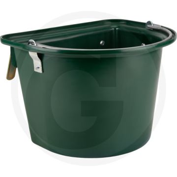 Horizont turnierfuttertrog grün, mit griff und haken - 60 cm.
