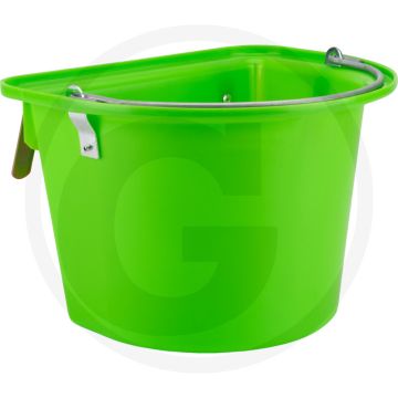 Horizont turnierfuttertrog hellgrün, mit griff und haken - 50 liter fassungsvermögen
