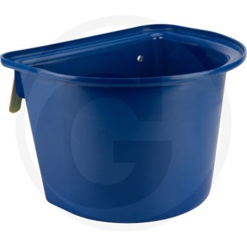 Horizont turnierfuttertrog blau, mit haken - 14 liter fassungsvermögen