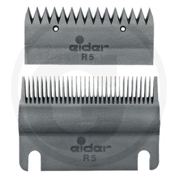 Scheermesset voor paarden, type r5, fijn, 17 tands bovenmes, 24 tands ondermes