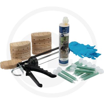Set de pièces horizontales à 2 composants, fixé en 3 semaines
