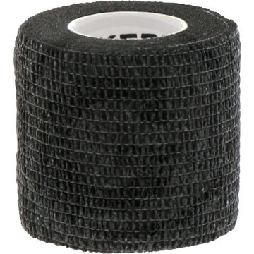 Band equilastic - bandage hautement élastique et autocollant (noir, 5cm x 4,5m)