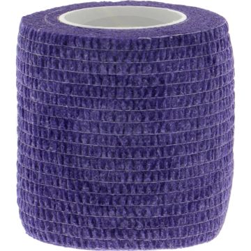 Bande équilastique violette 5cm x 4,5m très élastique auto-adhésive pour l'été