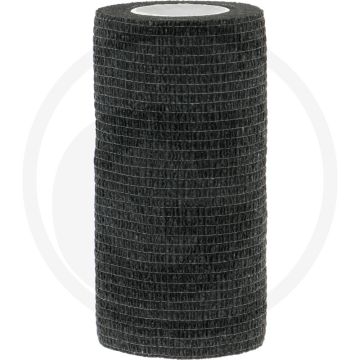 Band equilastic - bandage hautement élastique, autocollant, 10 cm x 4,5 m, noir