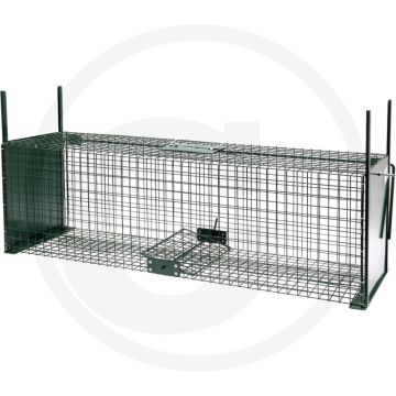 Boîte-piège 1 030 x 310 x 310 mm pour le piégeage de jeunes renards, ratons laveurs, martres et lapins.