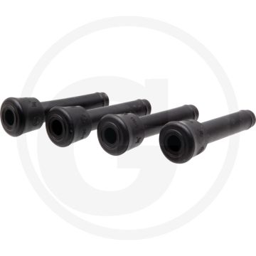 Speenrubber • kleine kop, 1 groef, gat-Ø 23mm