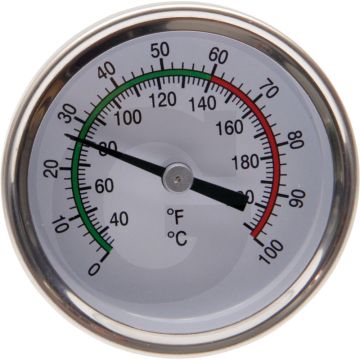 Staaf thermometer - voedingsmiddelenbestendig, 0-100°c/37-210°f