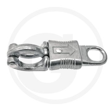 Paniekhaak met vaste ronde ring - 100mm lengte