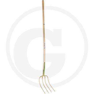 Horizont dunggabel 31 cm, 4 zinken - verzinkt & lackierung, 135 cm eschenholz-stiel