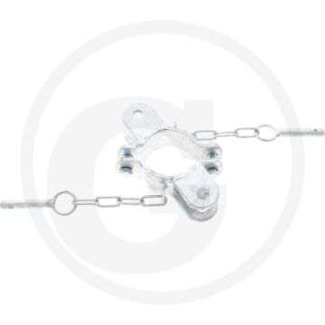 Slangklem verzinkt - uitvoering: 2 houders, diameter: 76mm