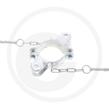 Slangklem verzinkt 102mm diameter 2 houders